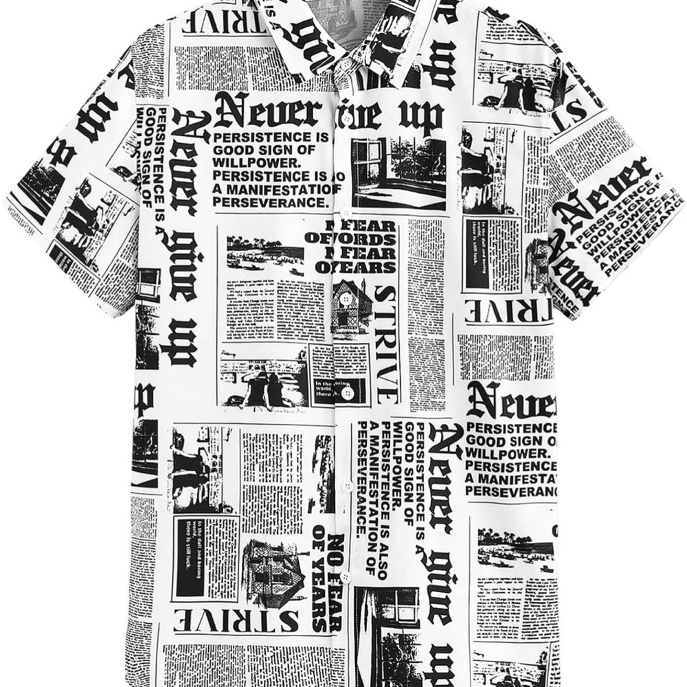 Taylor Swift Reputation Black and White Newspaper Headline Graphic Shirt